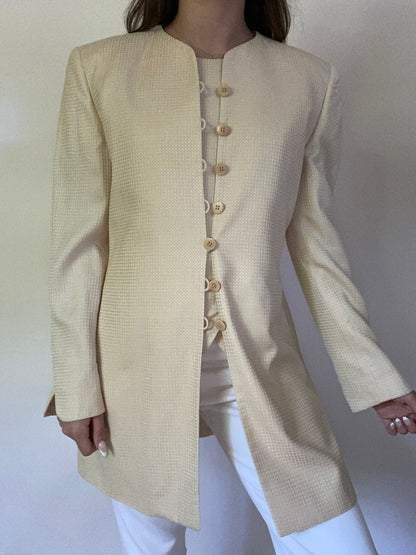 Giorgio Armani Textured Blazer and Matching Top Set Size S