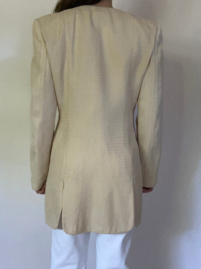 Giorgio Armani Textured Blazer and Matching Top Set Size S