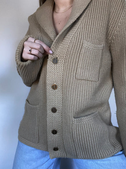 Christian Dior Chunky Cable Knit Cardigan Size M