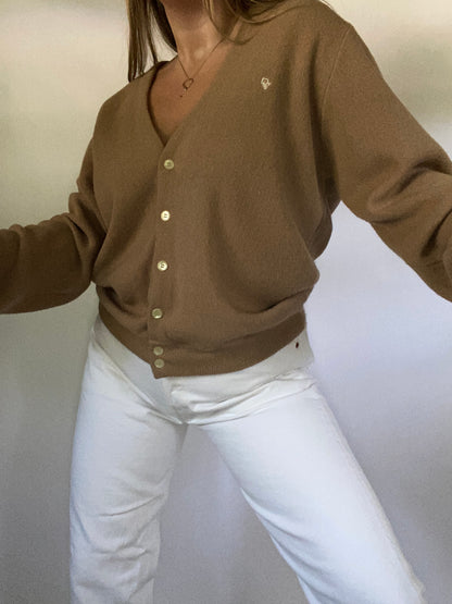 Vintage Christian Dior Logo Cardigan Size L