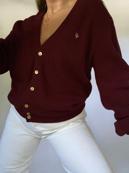 Vintage Christian Dior Logo Cardigan Size M/L
