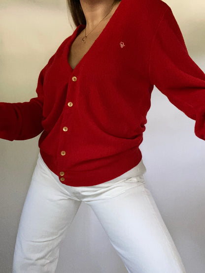Vintage Christian Dior Logo Cardigan Size M/L