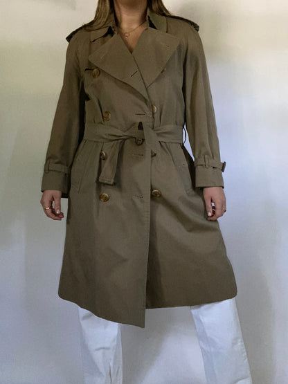 Burberry Nova Check Green Trench Size M