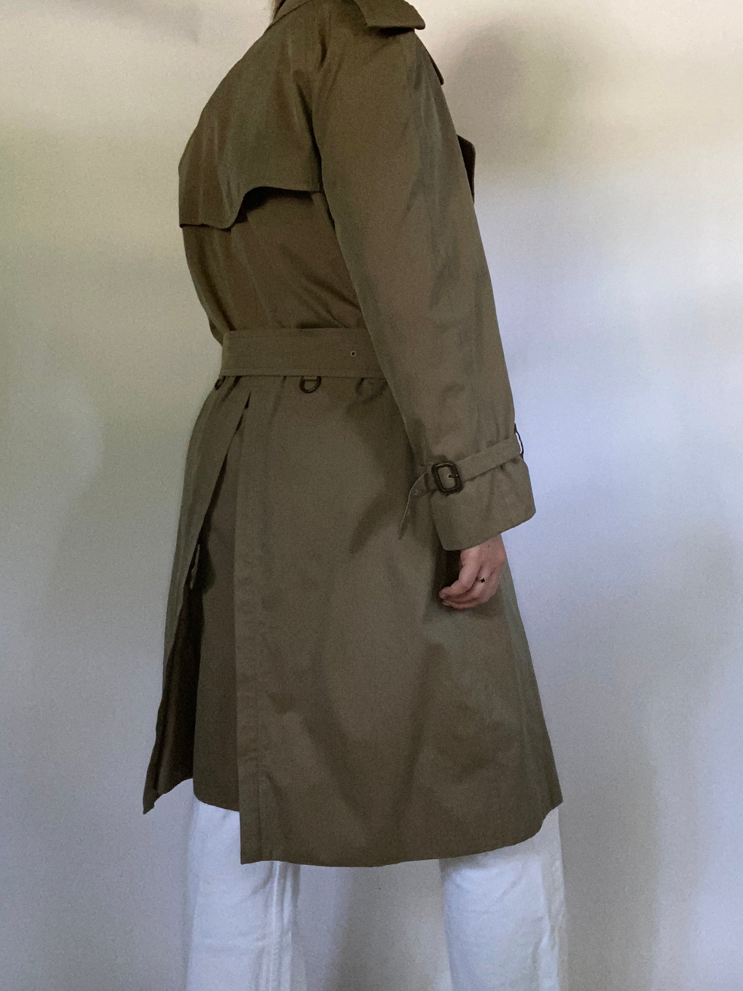 Burberry Nova Check Green Trench Size M