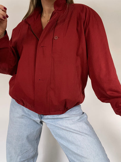 Yves Saint Laurent Logo Bomber Jacket Size M