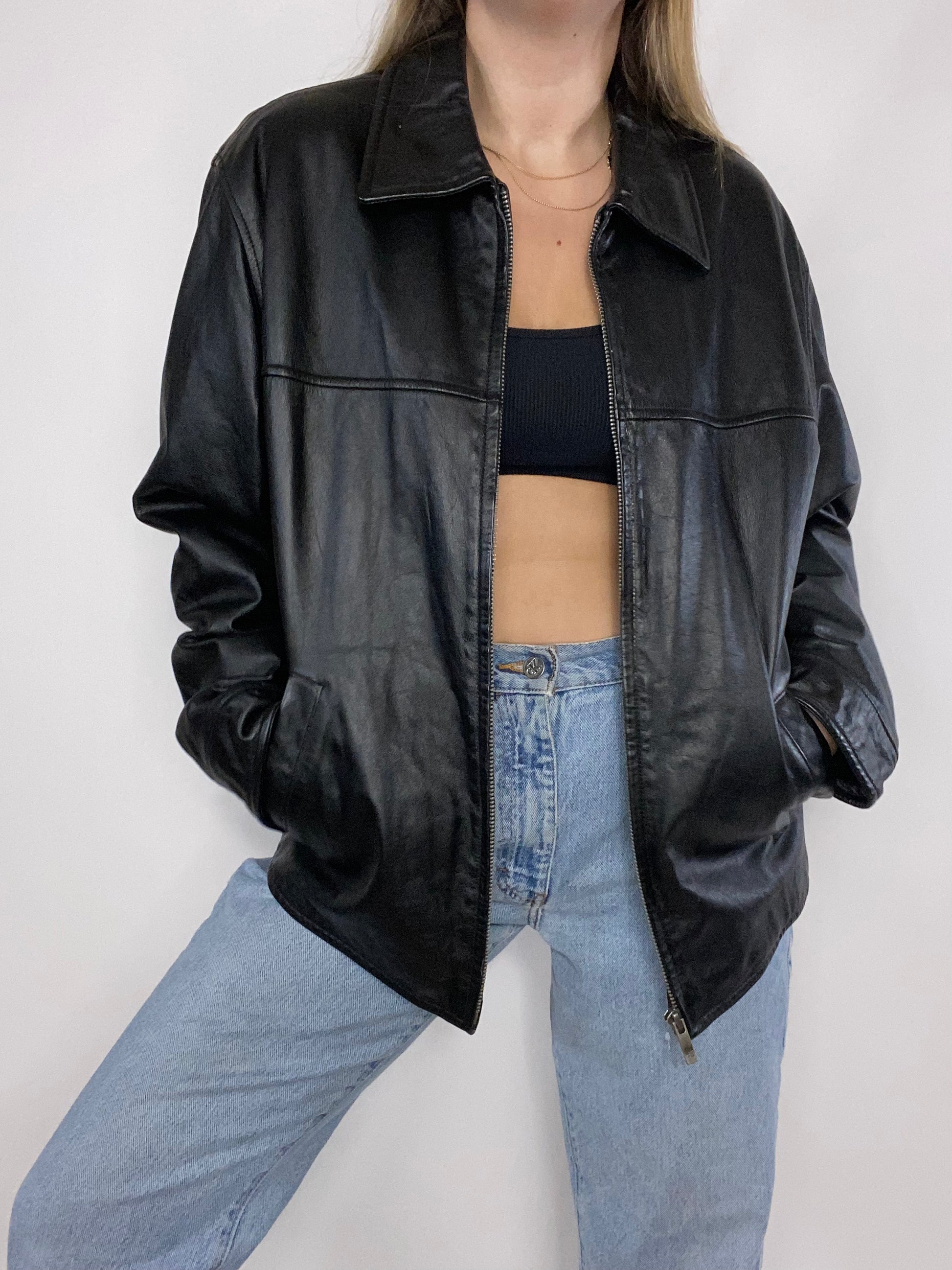 London fog 2025 leather jacket