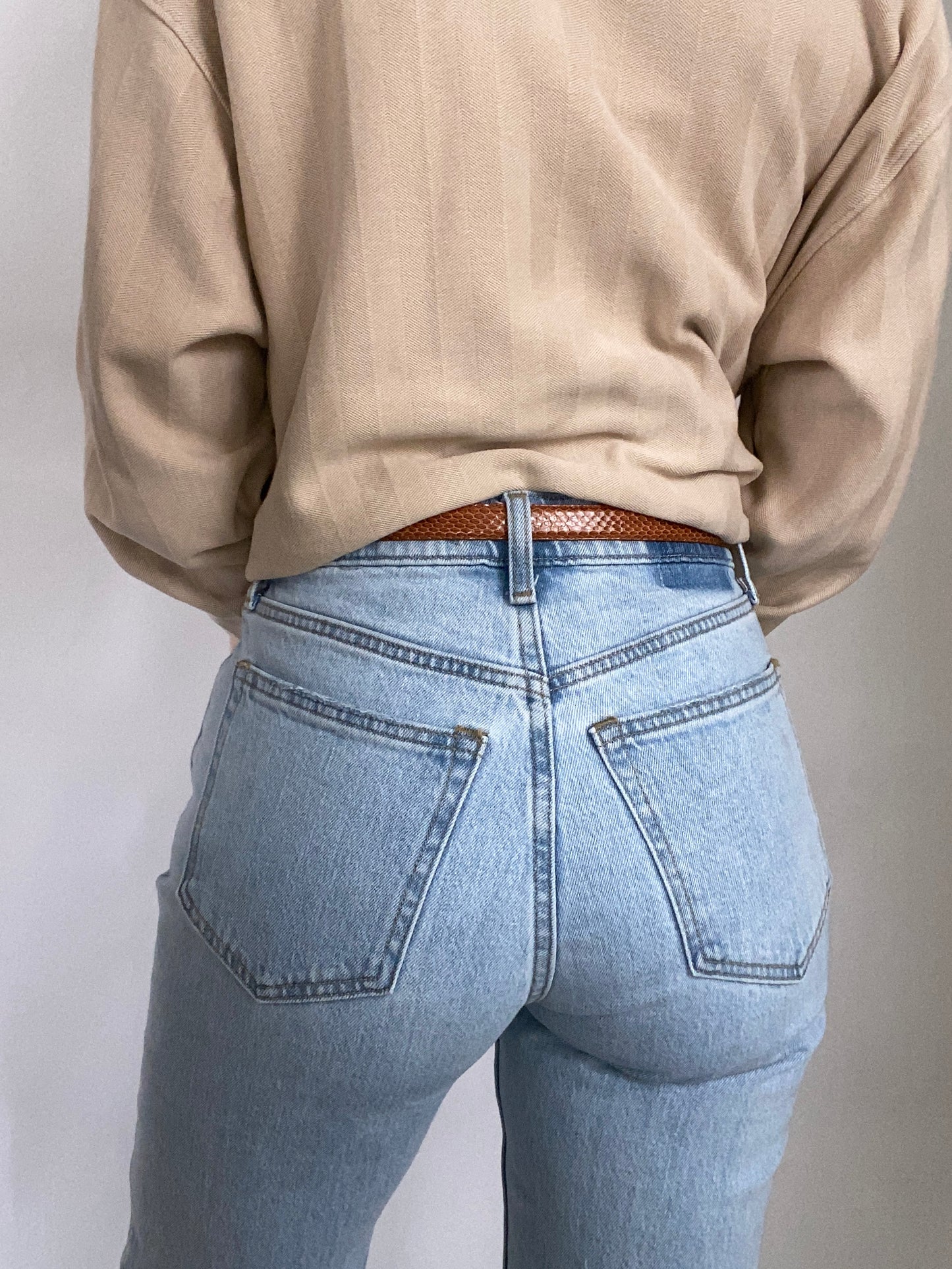 Christian Dior Brown Leather Belt Size S/M