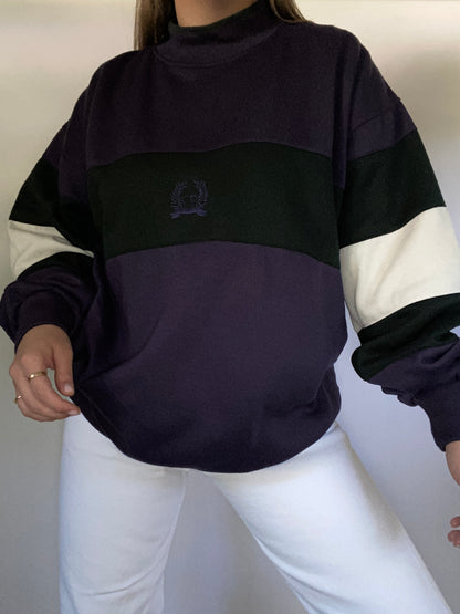 Christian Dior Colorblock Pullover Sweatshirt Size XL