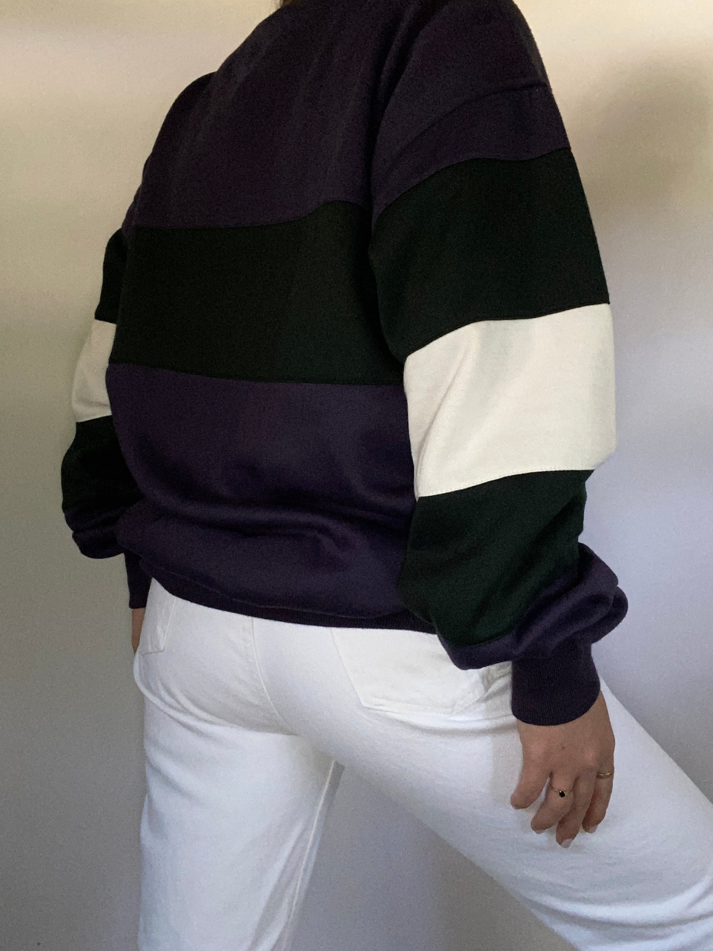Christian Dior Colorblock Pullover Sweatshirt Size XL