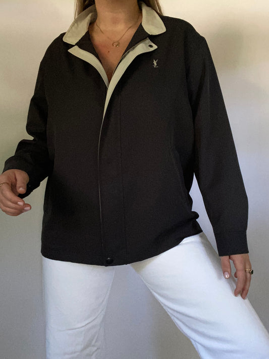 Yves Saint Laurent Logo Lightweight Jacket Size M/L
