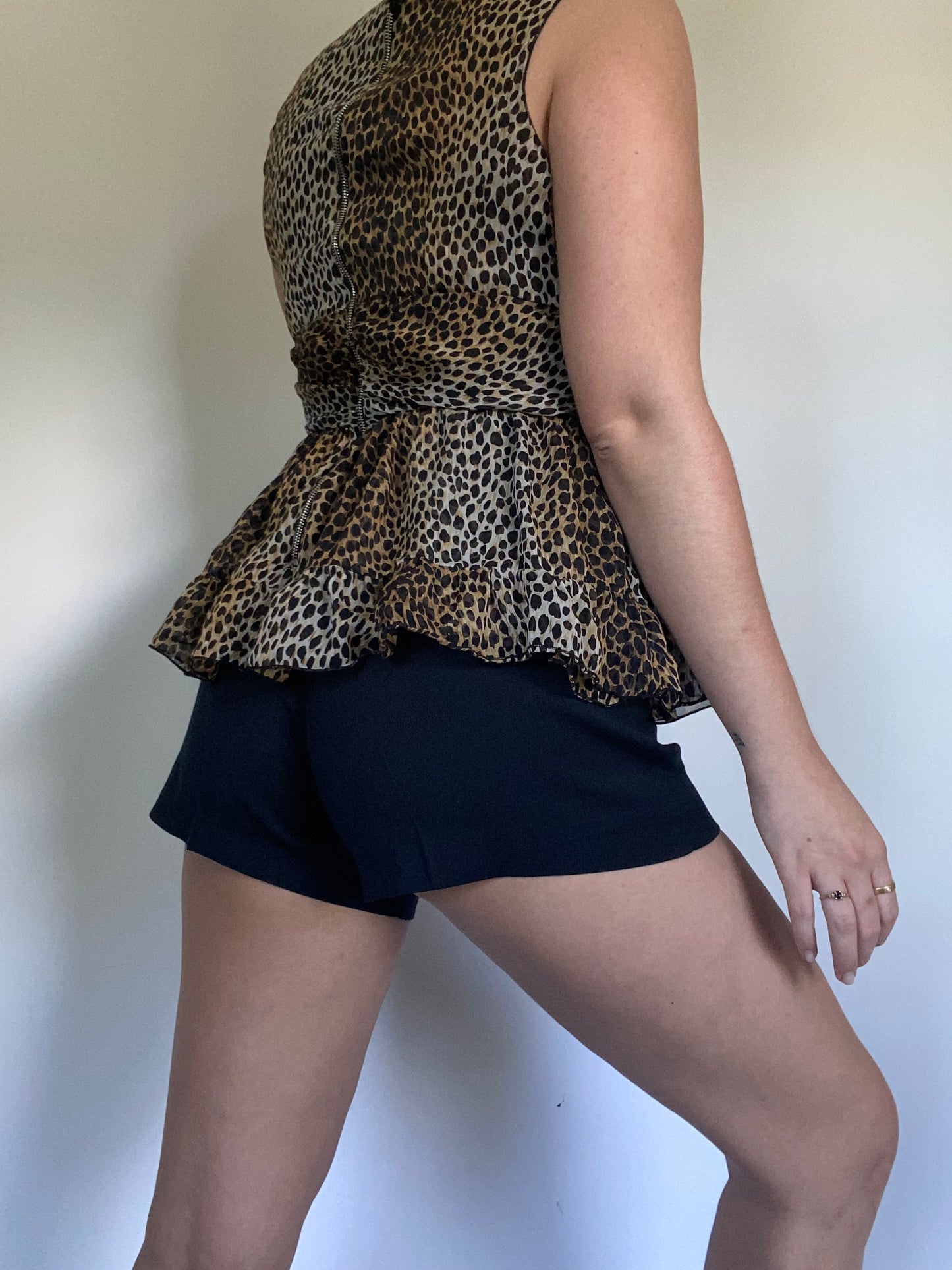 Dolce & Gabbana Leopard Print Silk Tank Size M