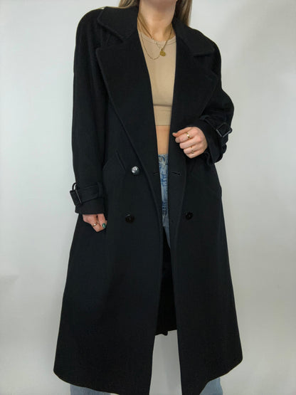 London Fog Wool Double Breasted Trench Size M/L