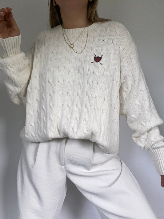 Ralph Lauren Cable Knit Sweater Size L/XL