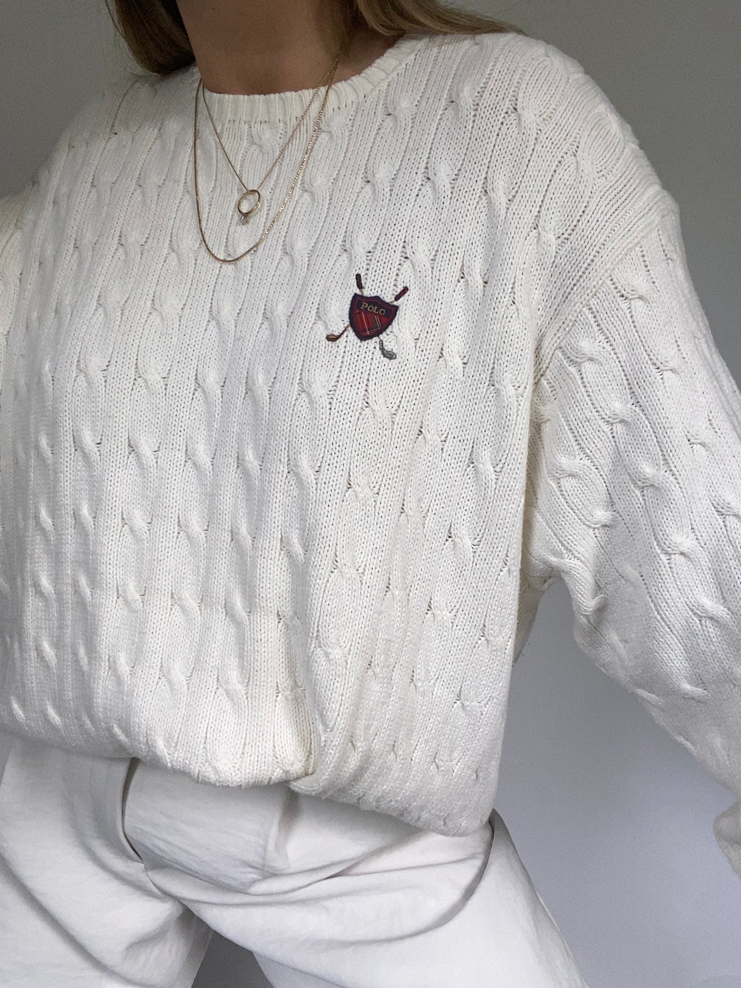 Ralph Lauren Cable Knit Sweater Size L/XL