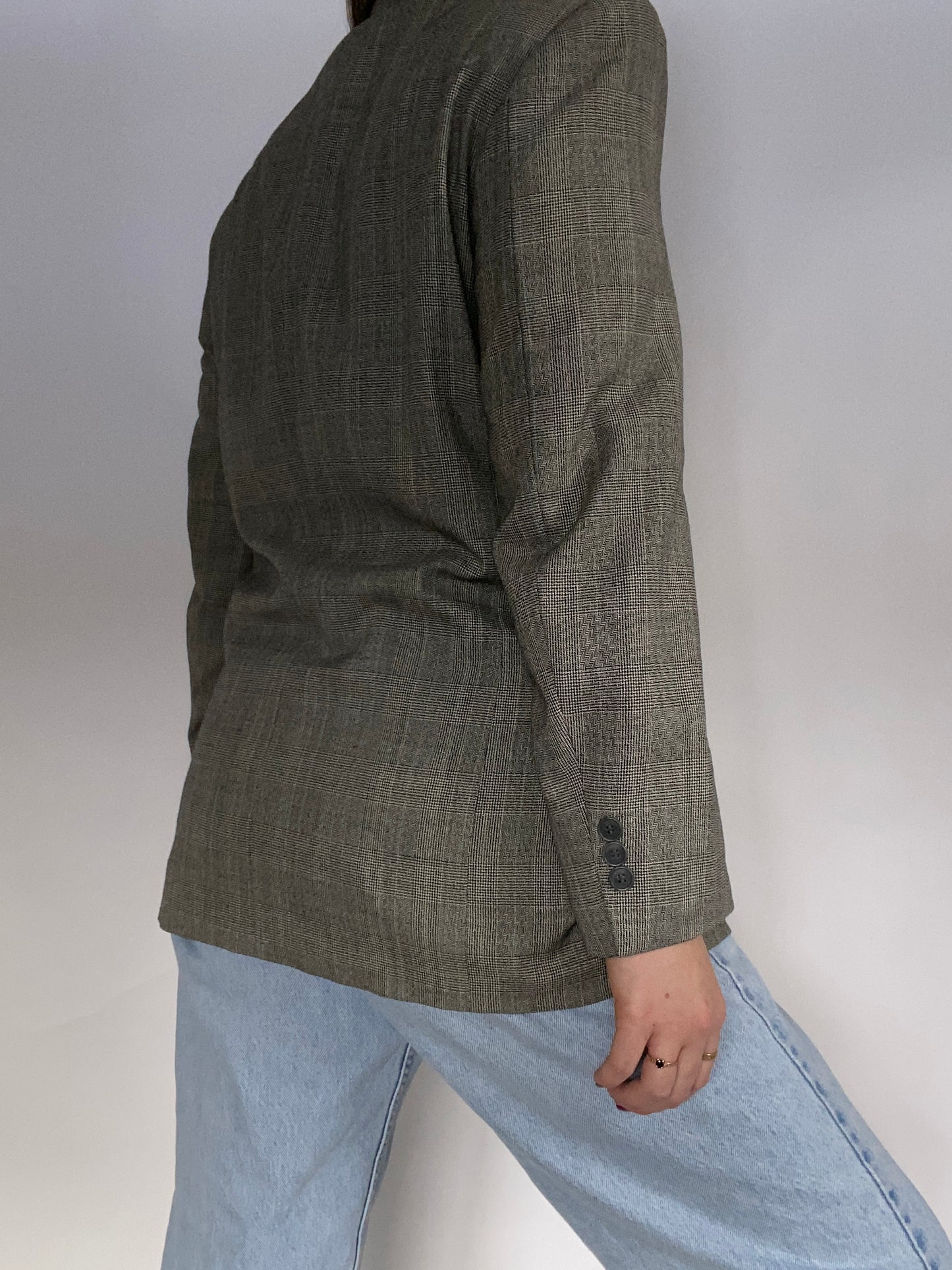 Yves Saint Laurent Plaid Blazer Size S/M