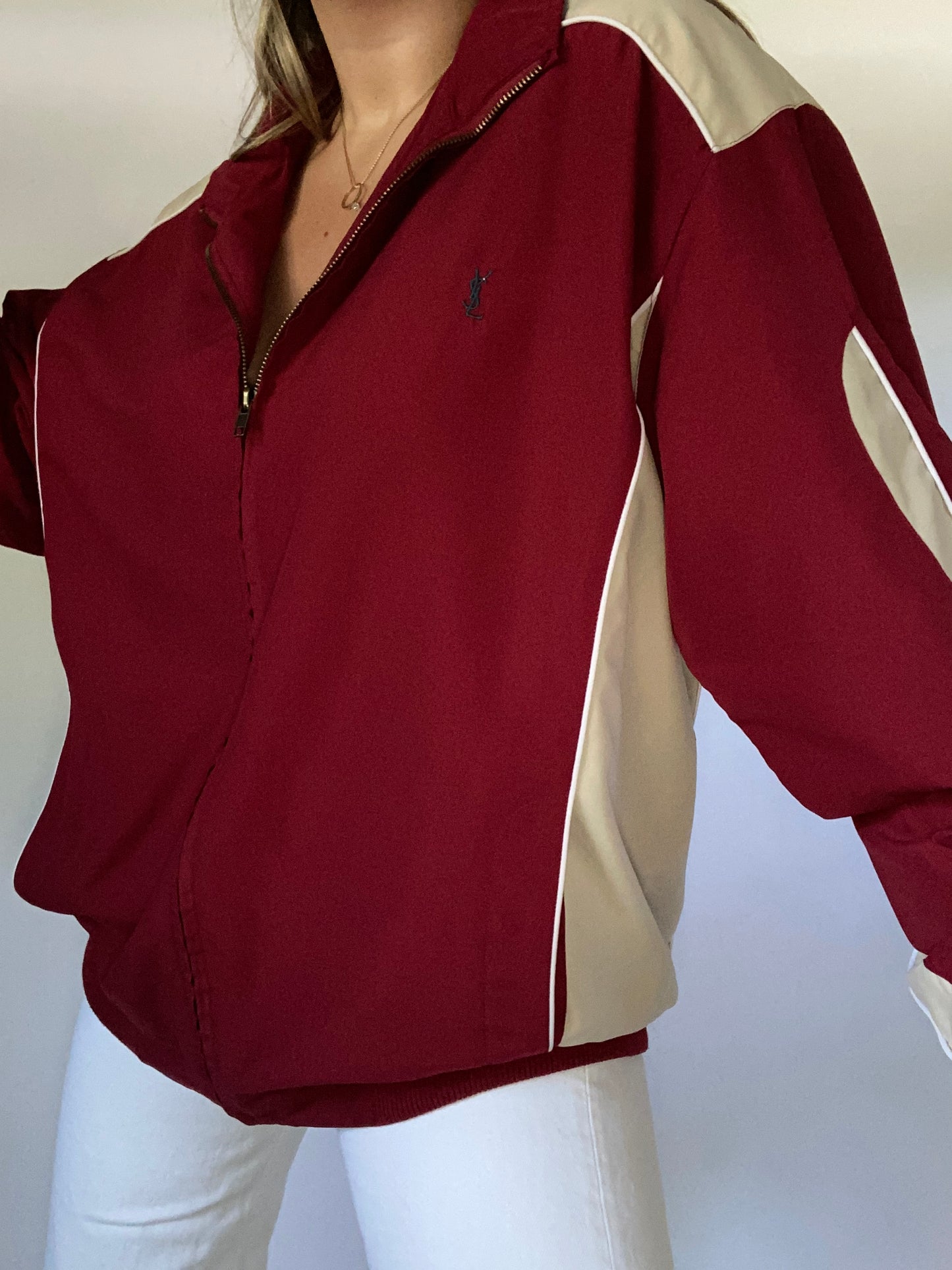 Yves Saint Laurent Logo Lightweight Jacket Size L/XL