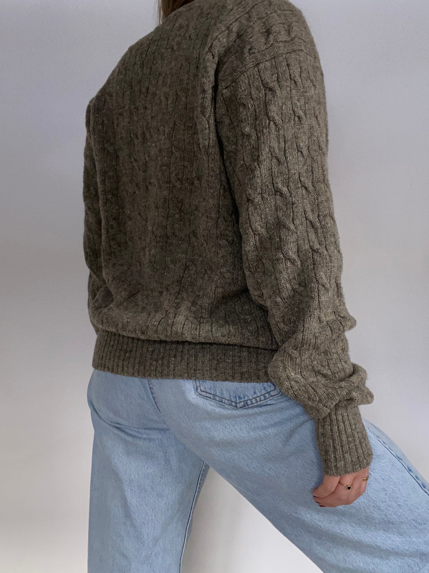 Polo Ralph Lauren Wool Cable Knit Sweater Size M
