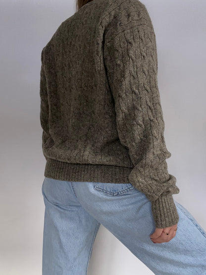 Polo Ralph Lauren Wool Cable Knit Sweater Size M