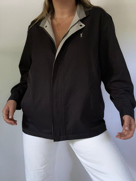 Yves Saint Laurent Logo Lightweight Jacket Size M/L