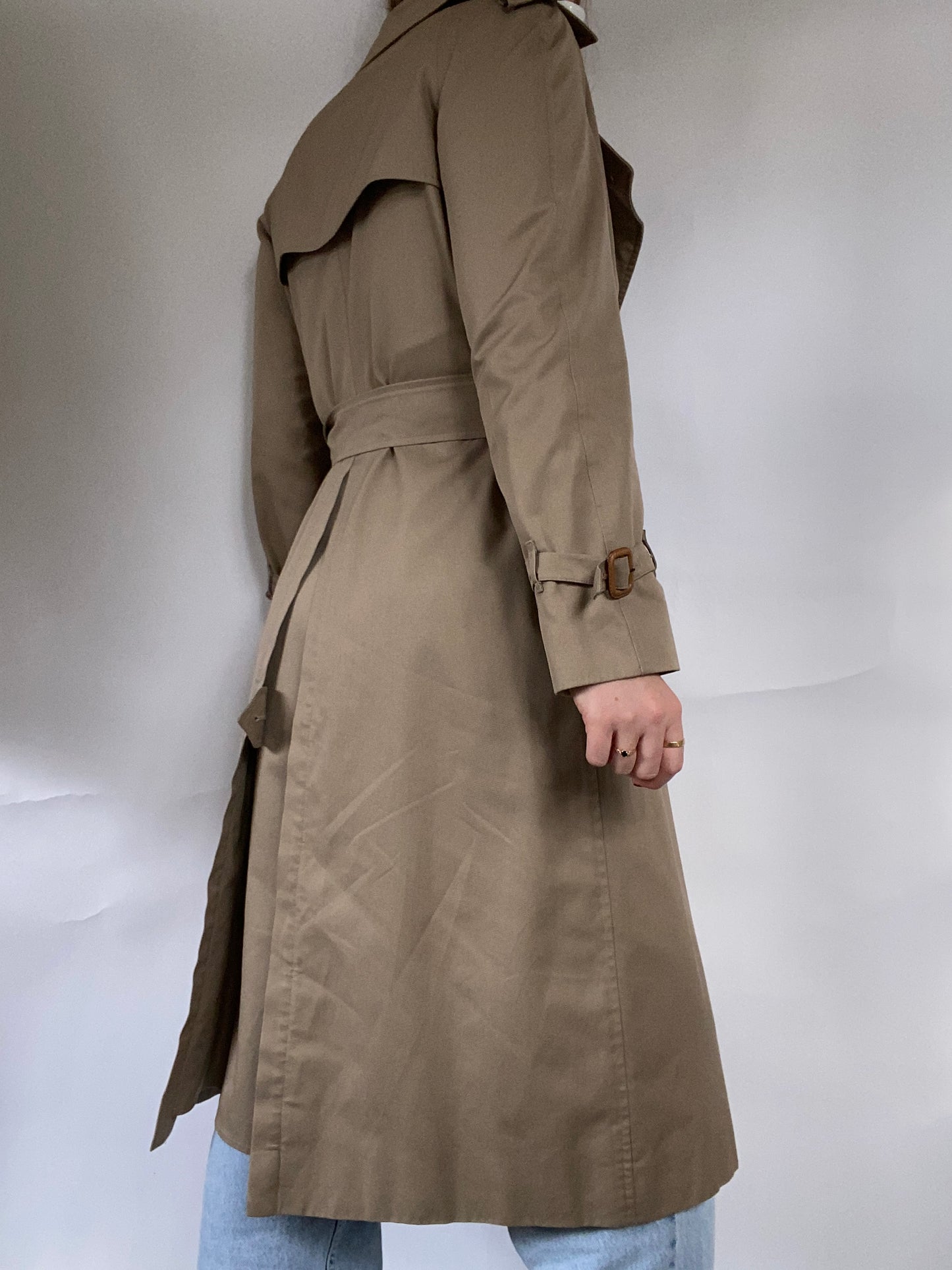 Burberry Nova Check Khaki Trench Size S/M