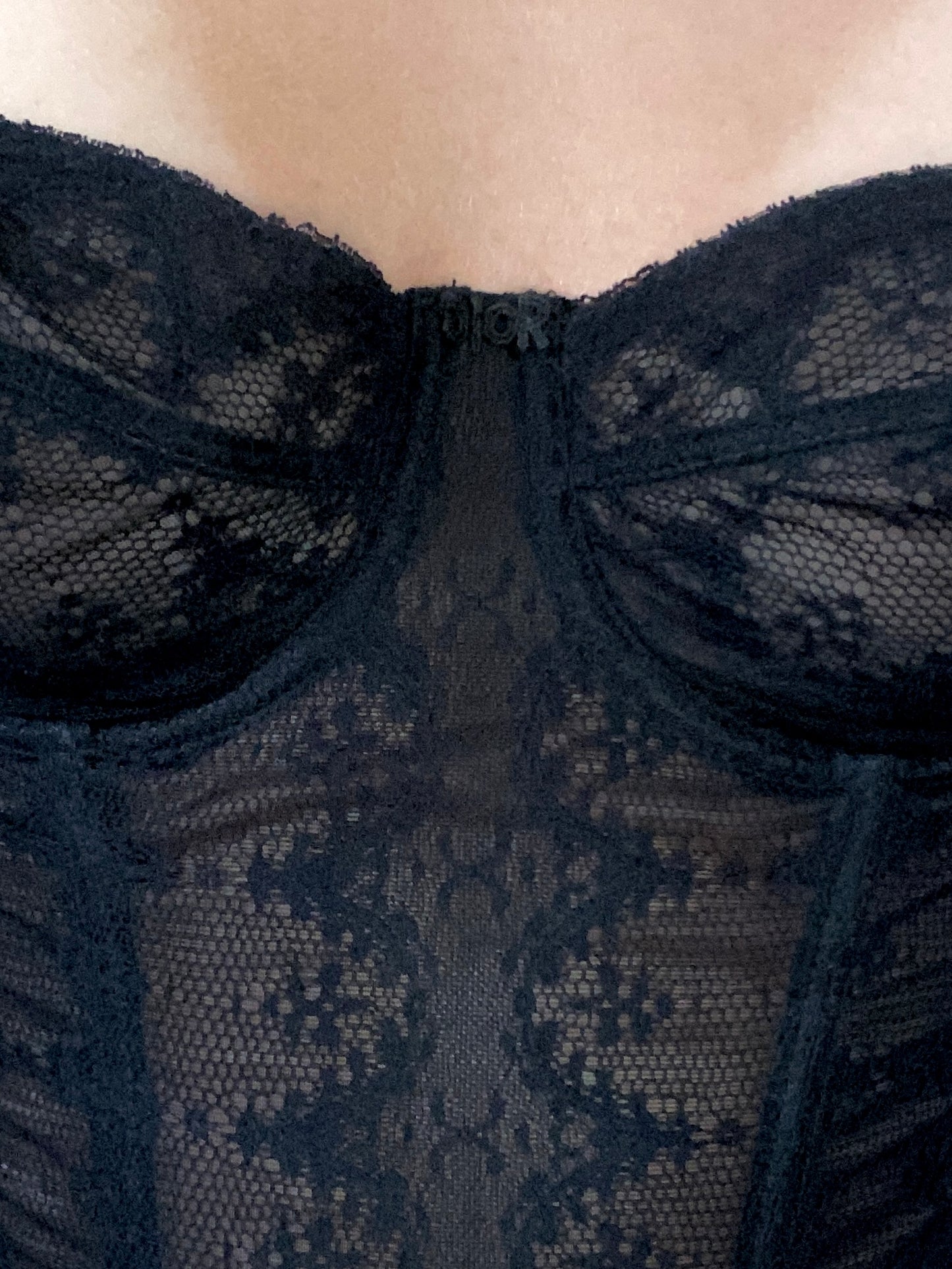 Christian Dior Lace Underwire Bustier Corset Top Size S