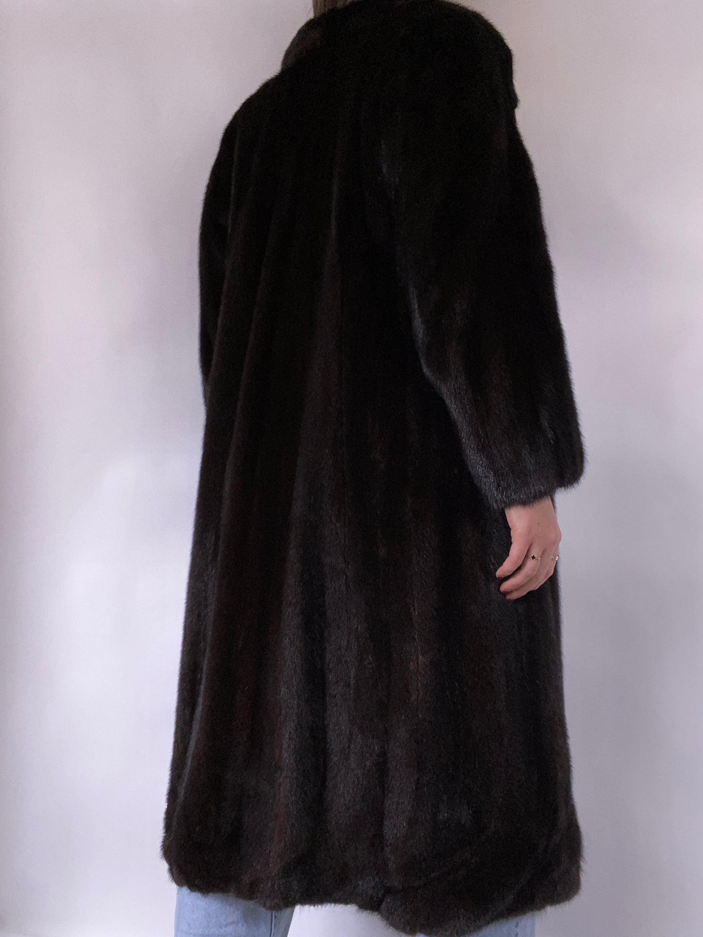 Full Length Genuine Fur Size M