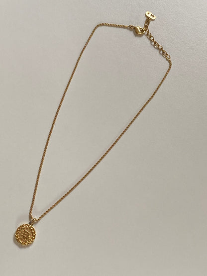Dior Logo Pendant Necklace