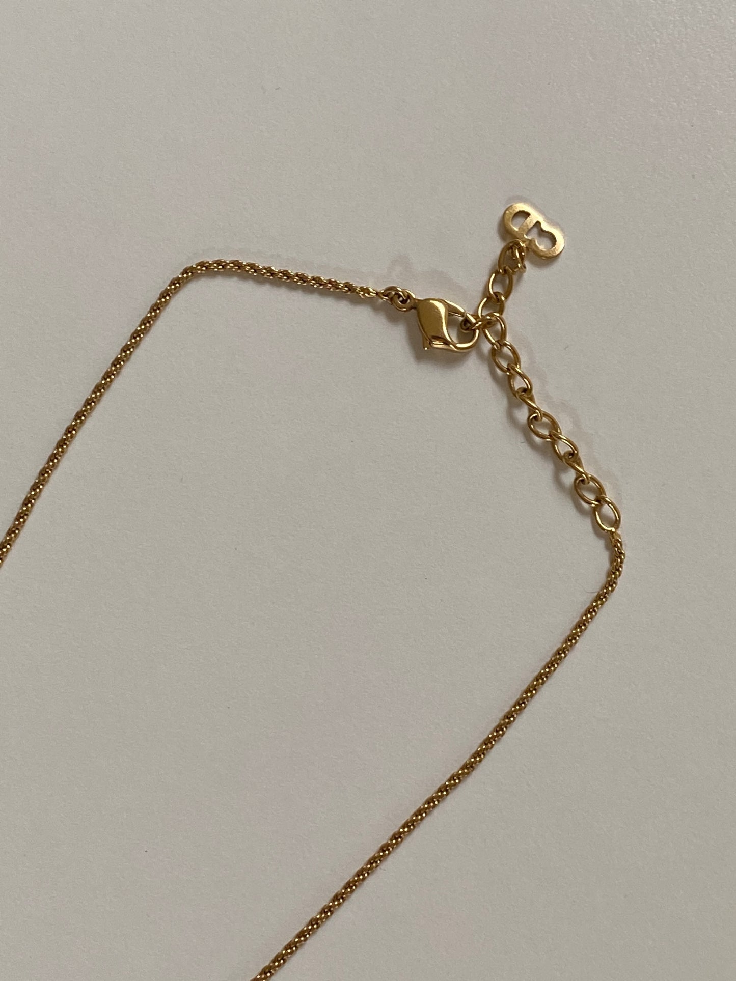 Dior Logo Pendant Necklace