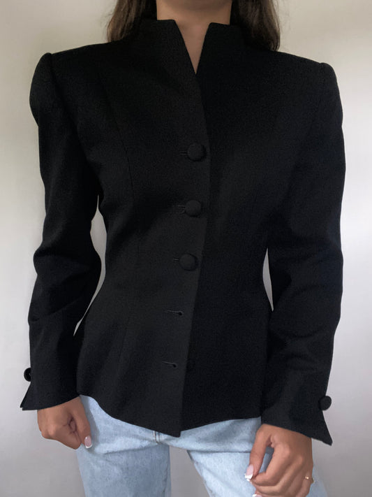 Christian Dior Mock Neck Tailored Blazer Size 2/4