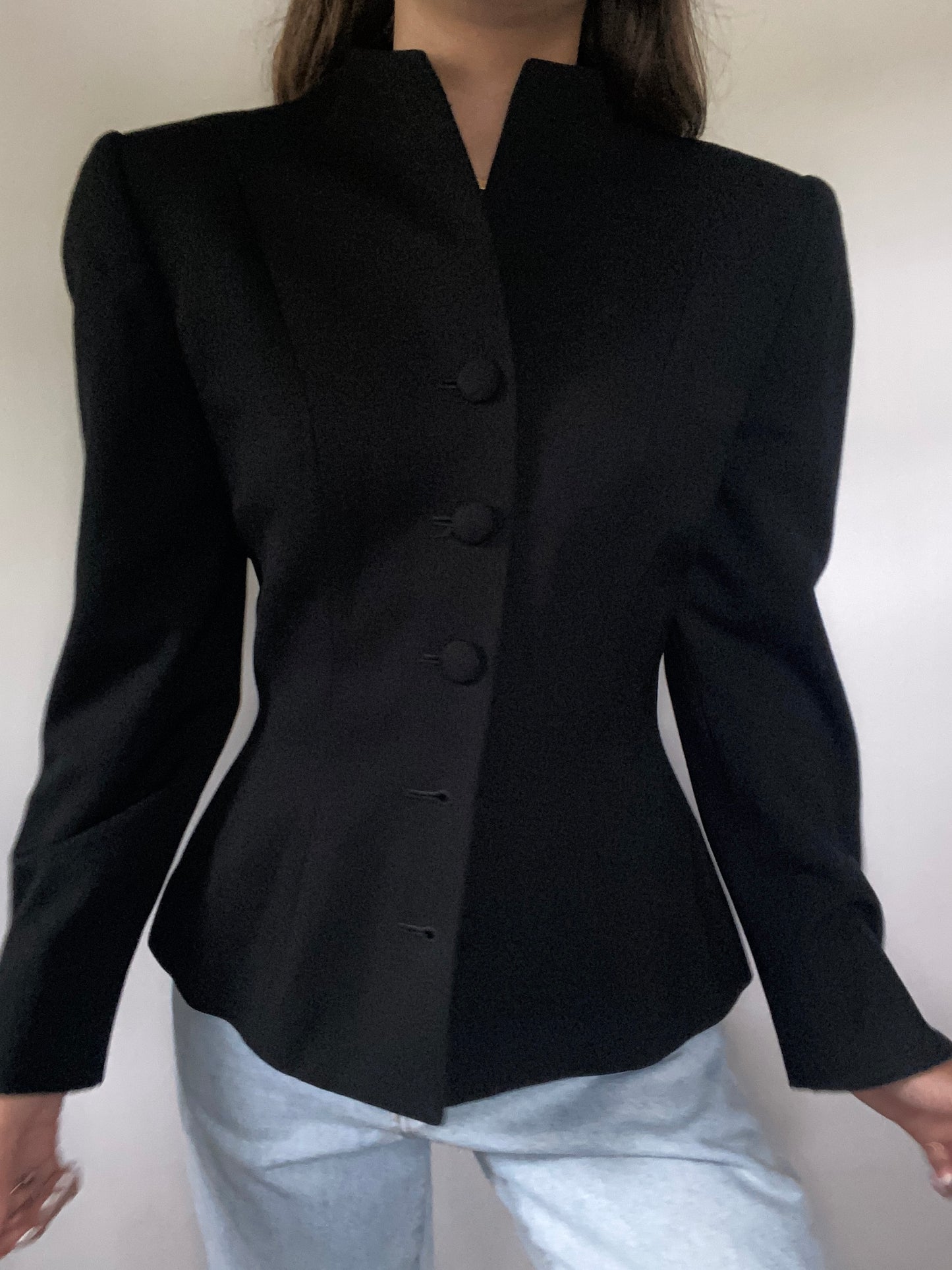 Christian Dior Mock Neck Tailored Blazer Size 2/4