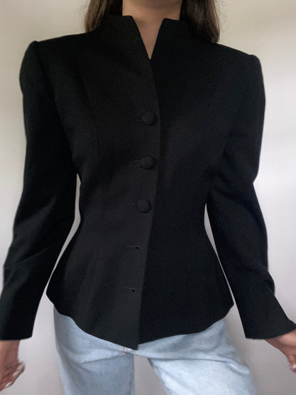 Christian Dior Mock Neck Tailored Blazer Size 2/4