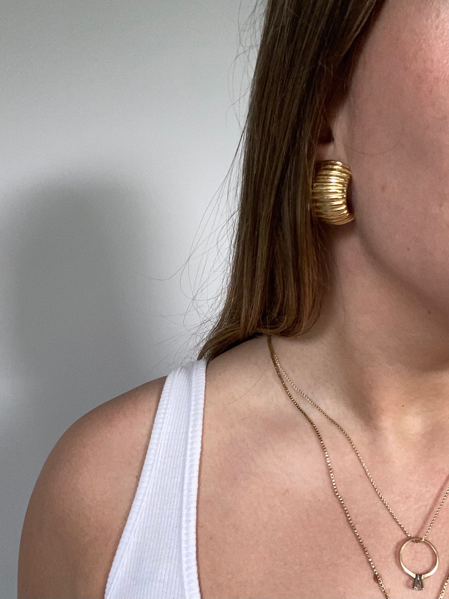 Givenchy Ribbed Earrings