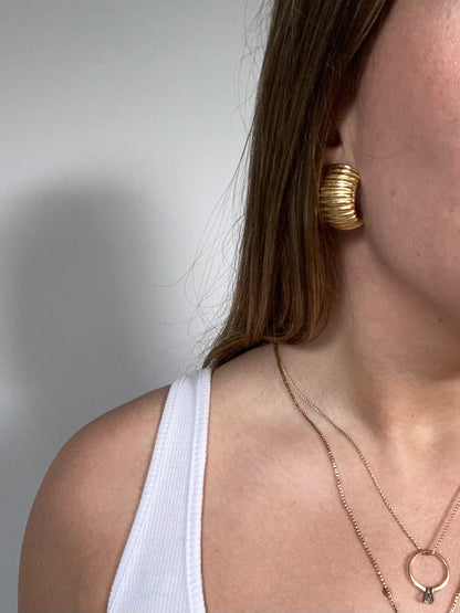 Givenchy Ribbed Earrings