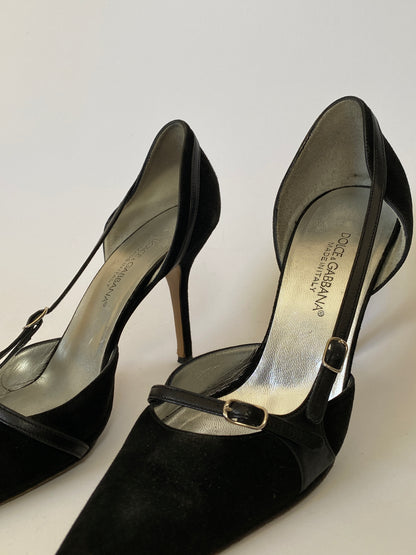 Dolce & Gabbana Suede D'Orsay Pumps Size 7