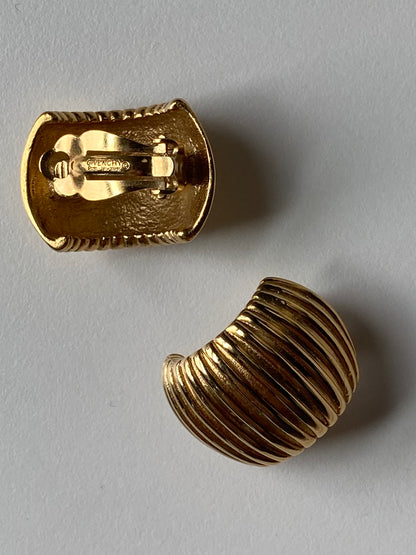 Givenchy Ribbed Earrings
