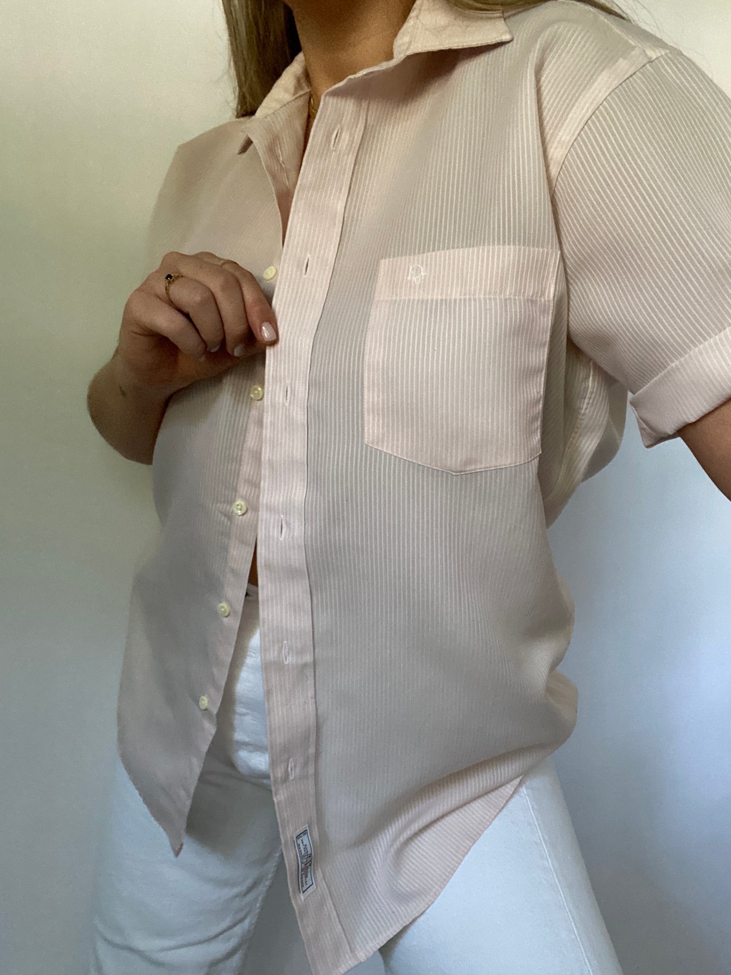 Christian Dior Short Sleeve Button Down Size M