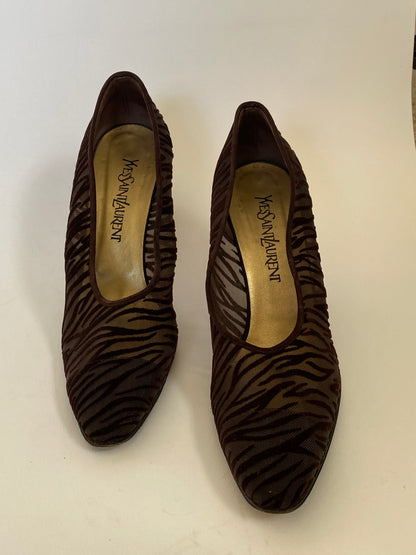 Yves Saint Laurent Suede Heels Size 8.5
