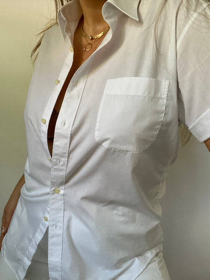 Yves Saint Laurent Short Sleeve Button Down Size M