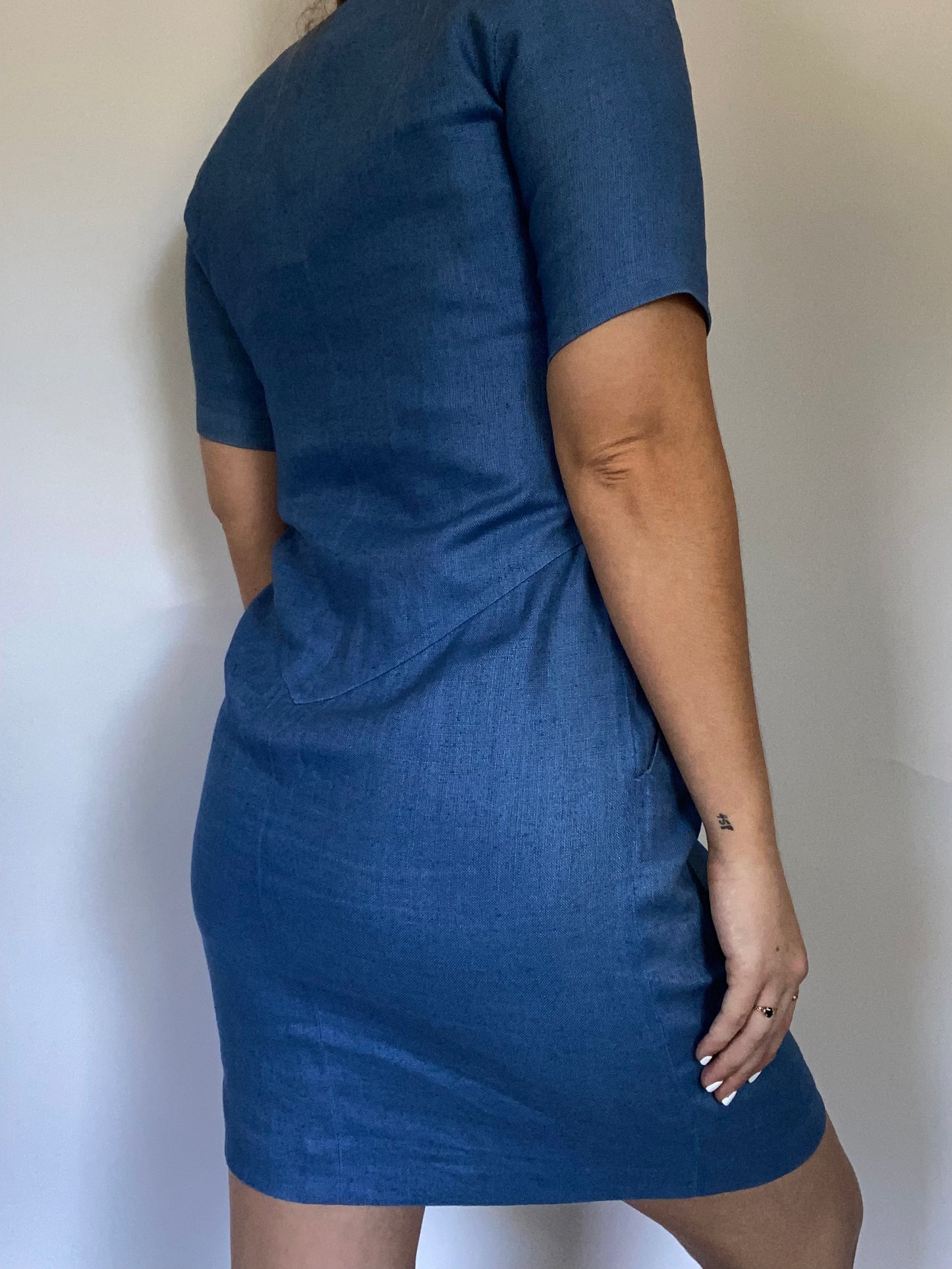 Saint Laurent Blue Dress Size M