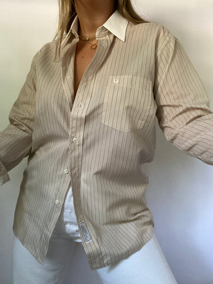 Christian Dior Pinstripe Button Down Size S