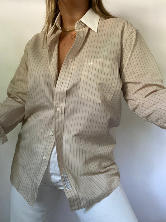 Christian Dior Pinstripe Button Down Size S