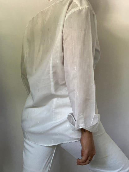 Yves Saint Laurent Monogram Logo Button Down Size M
