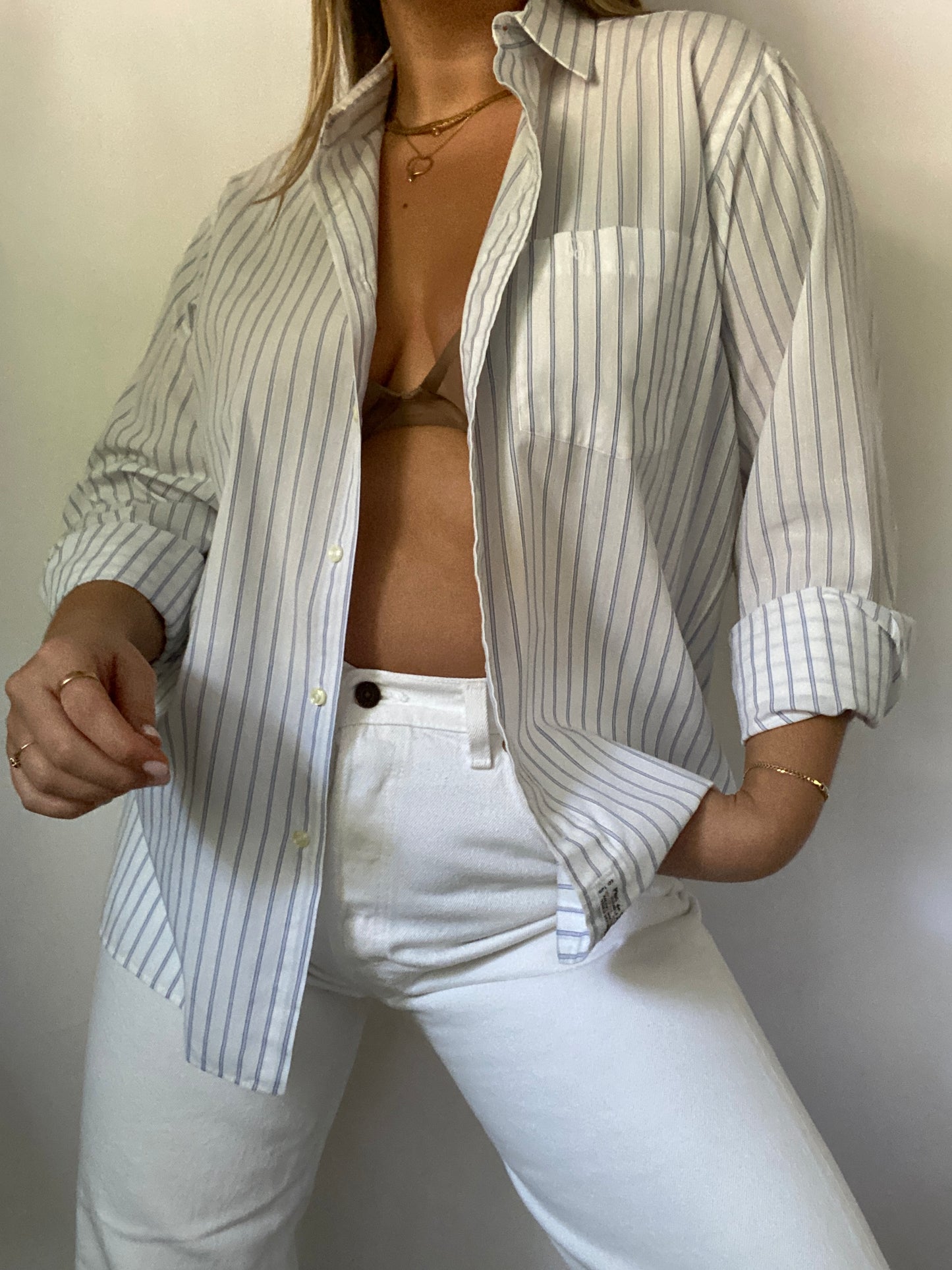 Christian Dior Pinstripe Button Down Size M