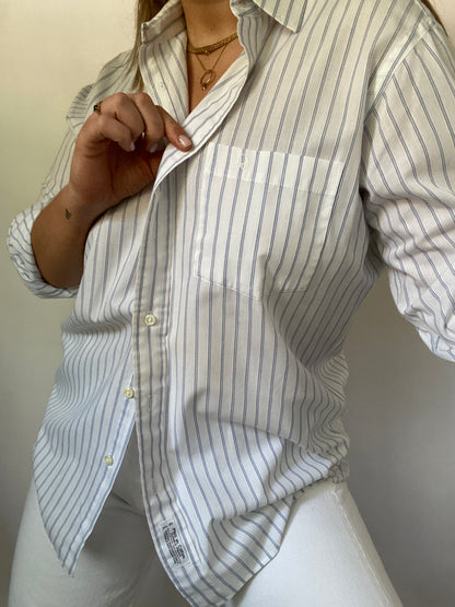 Christian Dior Pinstripe Button Down Size M