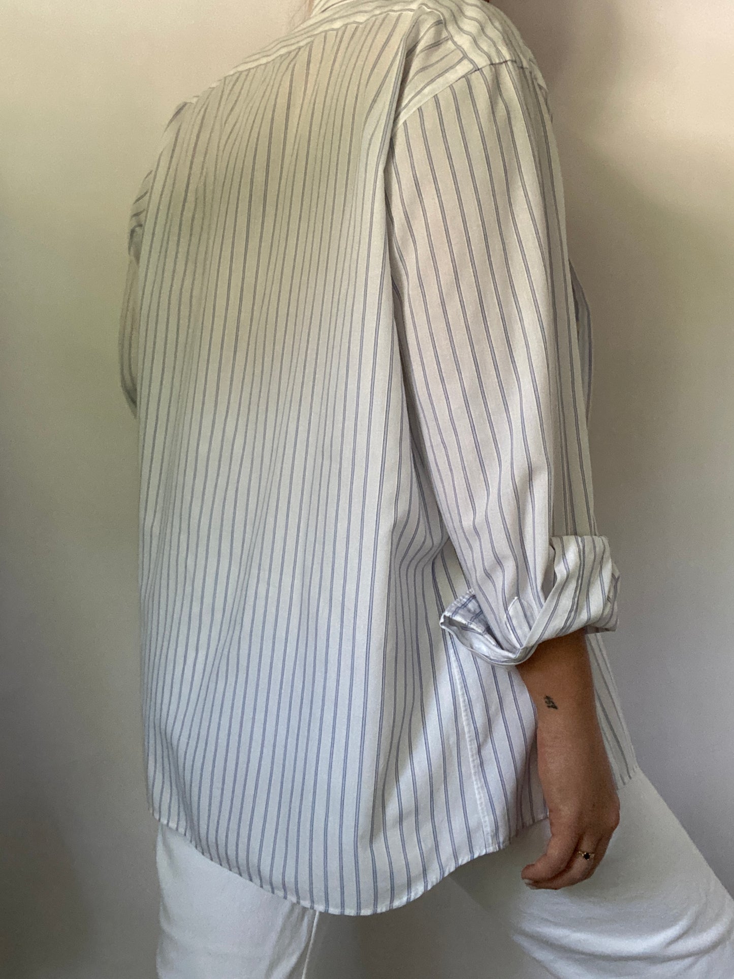 Christian Dior Pinstripe Button Down Size M