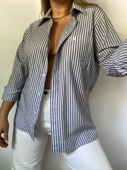 Christian Dior Pinstripe Button Down Size M