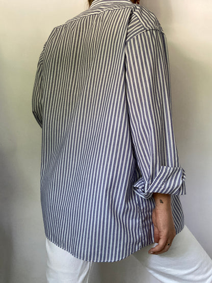 Christian Dior Pinstripe Button Down Size M