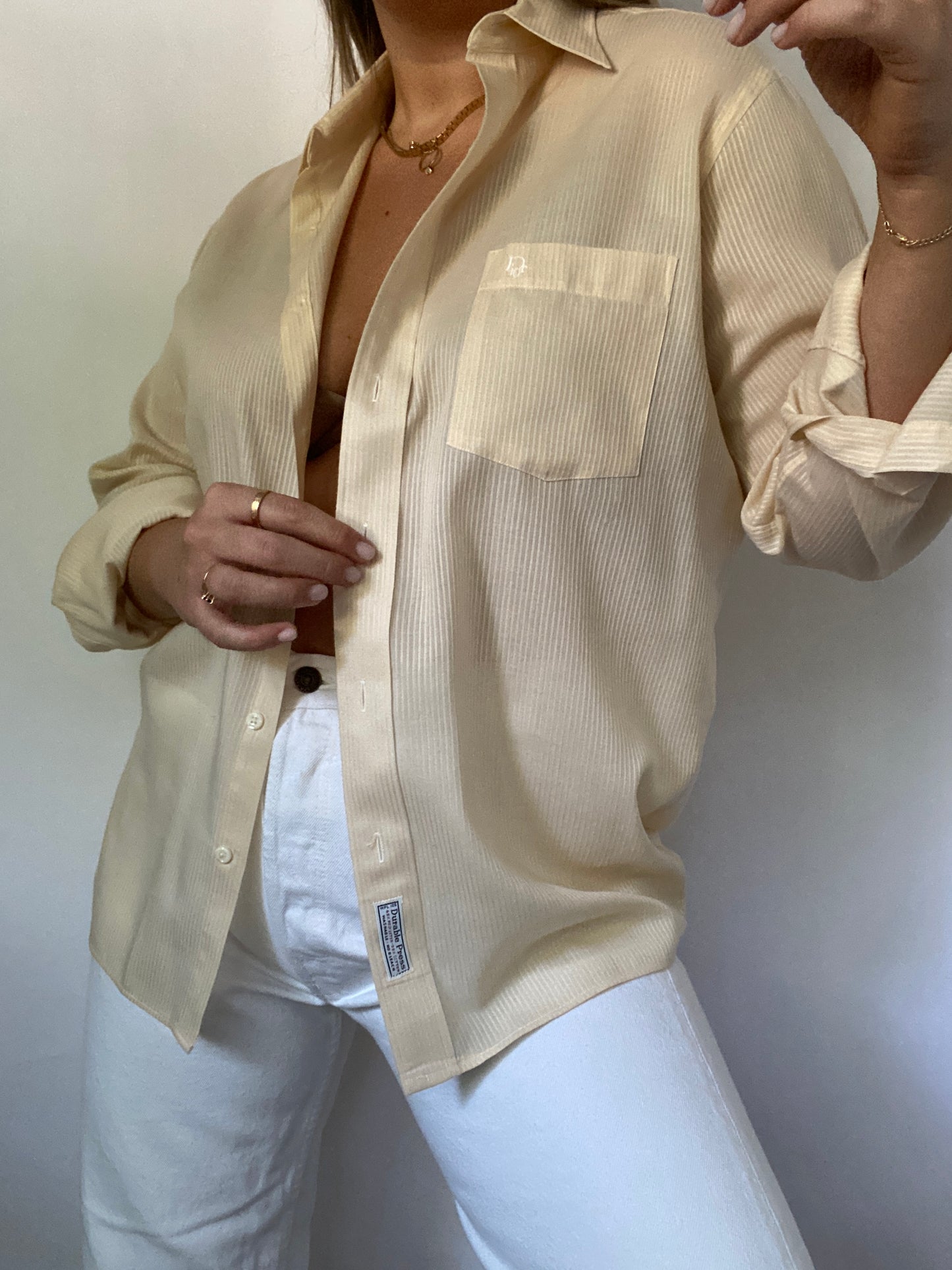 Christian Dior Logo Button Down Size S/M