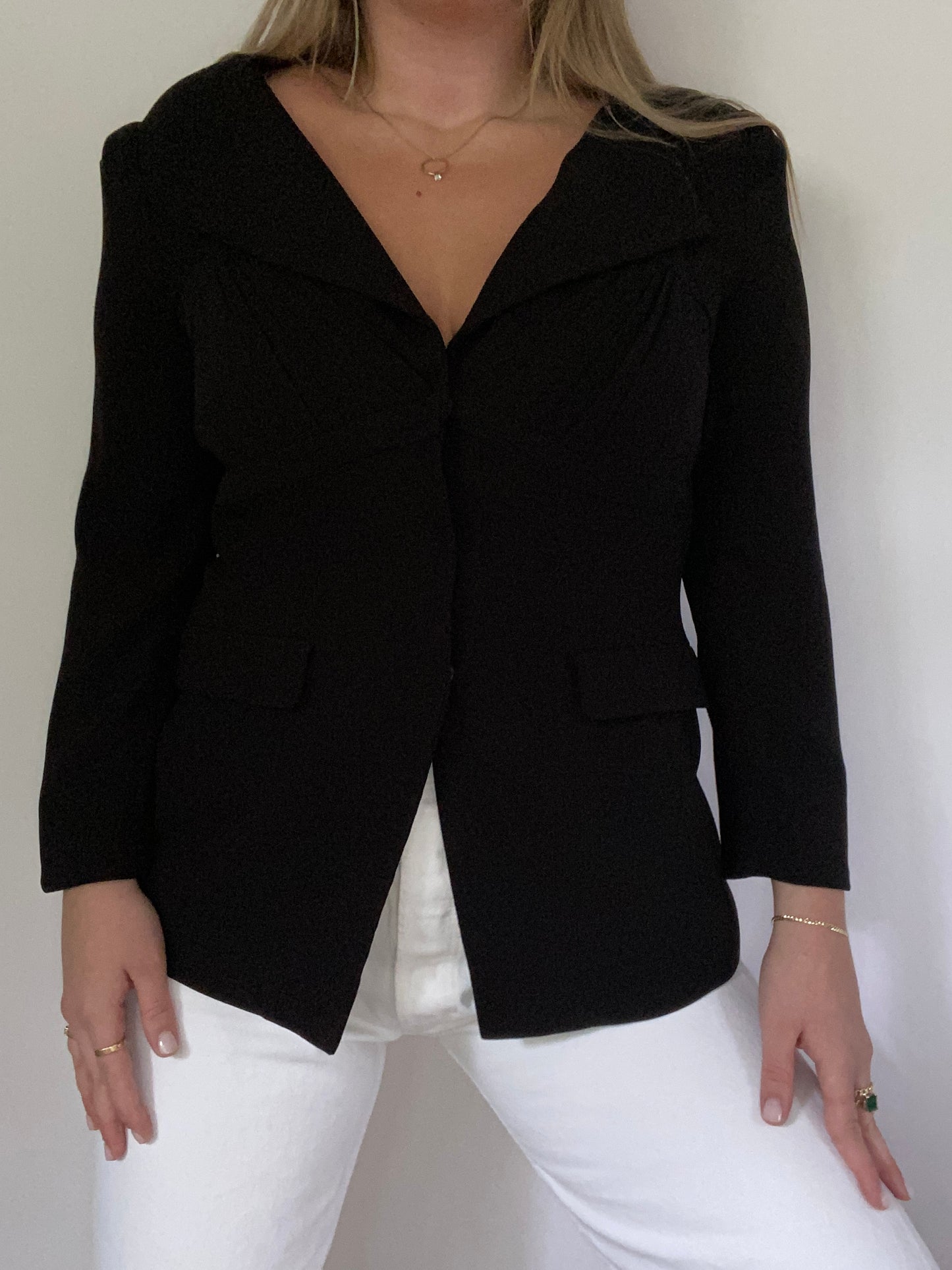 Prada Elevated Black Blazer Size M