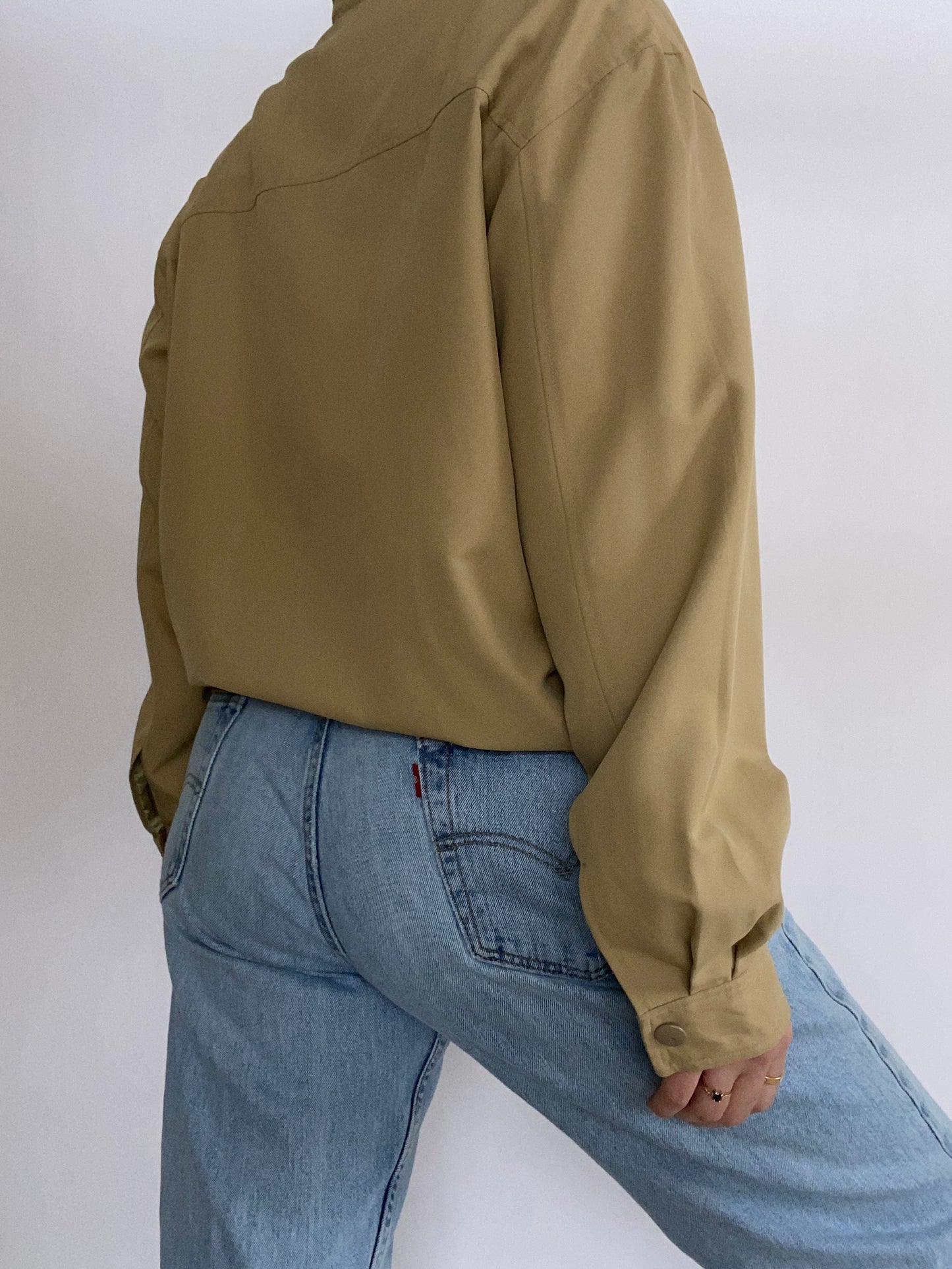Yves Saint Laurent Logo Bomber Jacket Size S/M